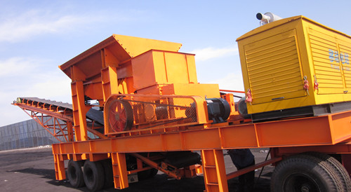The mobile toothed roller crusher shipped by Kaituo Machinery to Argentina